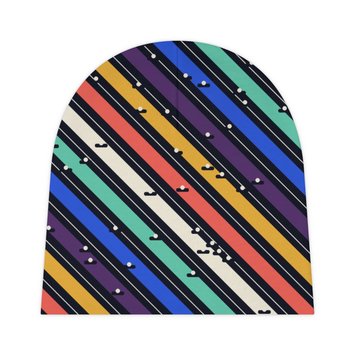 Zoitra Frequency Stripe Baby Beanie