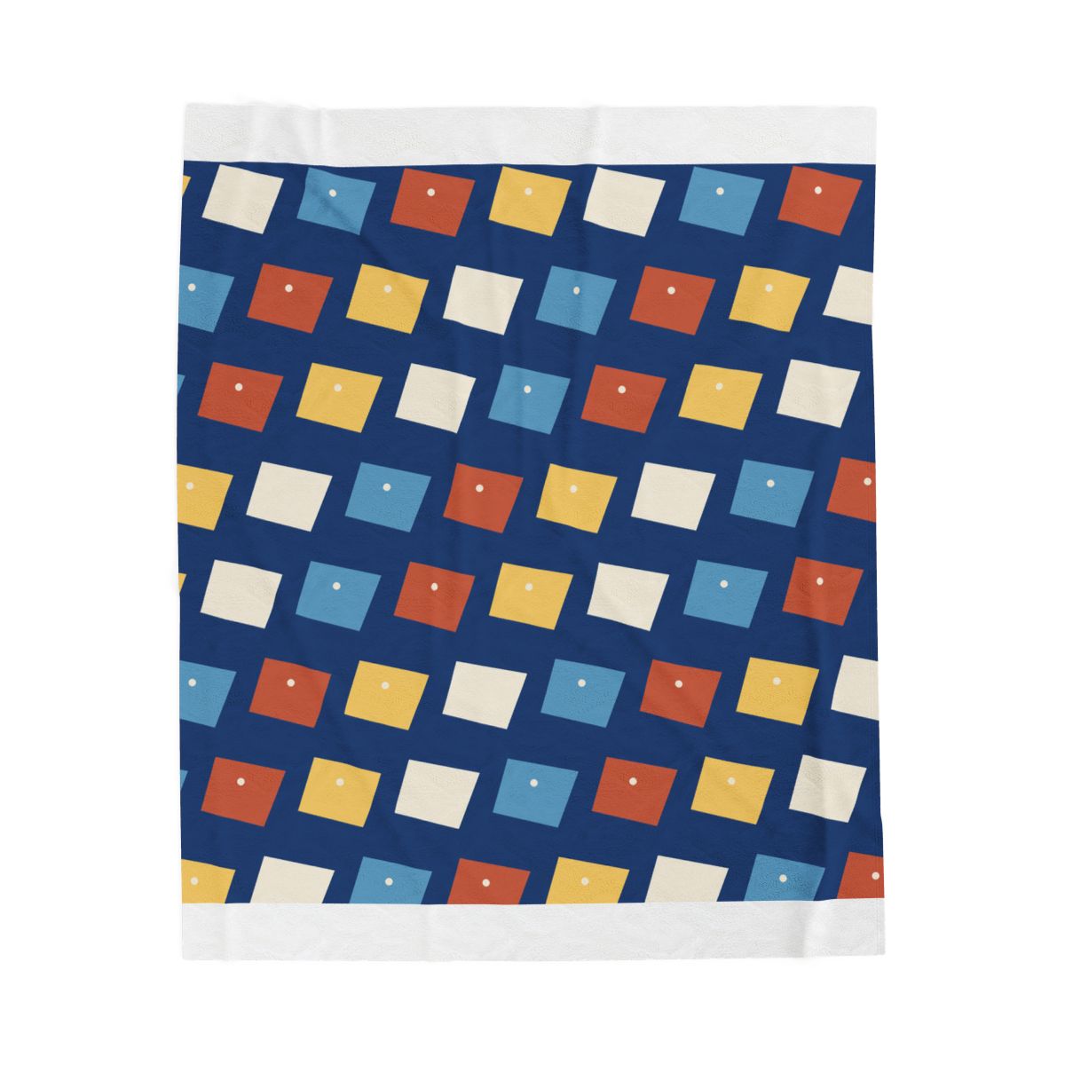 Zoitra Riviera Tile Velveteen Blanket