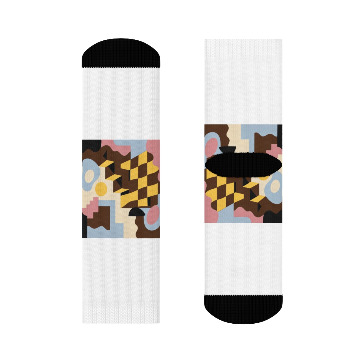 Zoitra Sculptural Check Everyday Socks