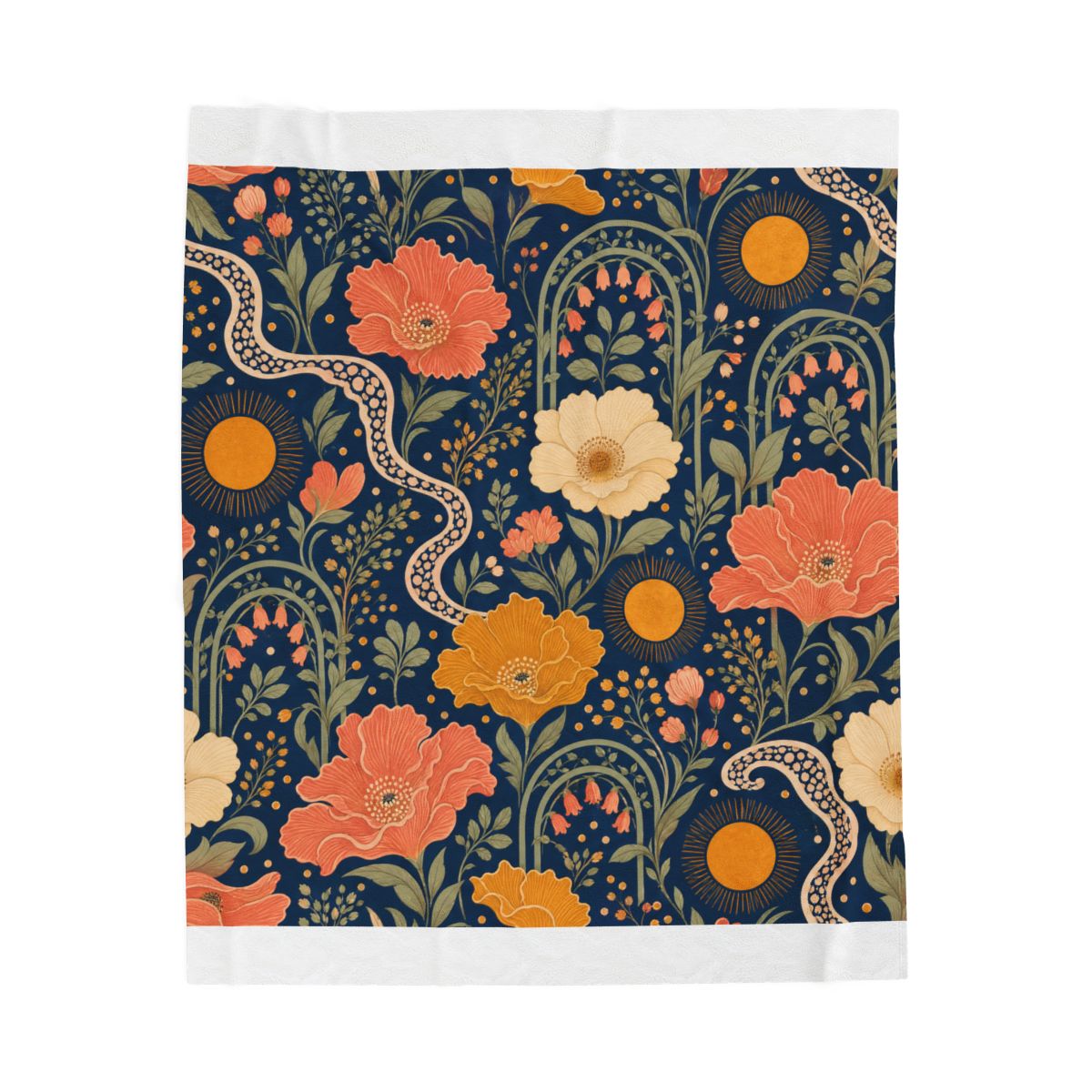 Zoitra Solstice Garden Velveteen Blanket