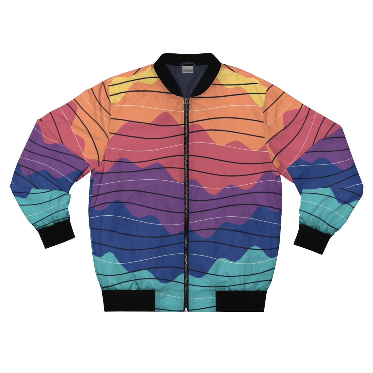 Zoitra Sunset Strata Bomber Jacket