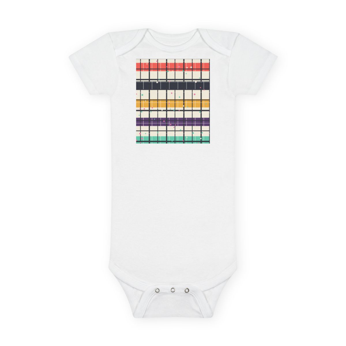 Zoitra Chromatic Check Baby Bodysuit