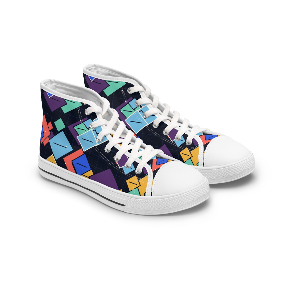 Zoitra Twilight Mosaic Men's High-Top Sneakers