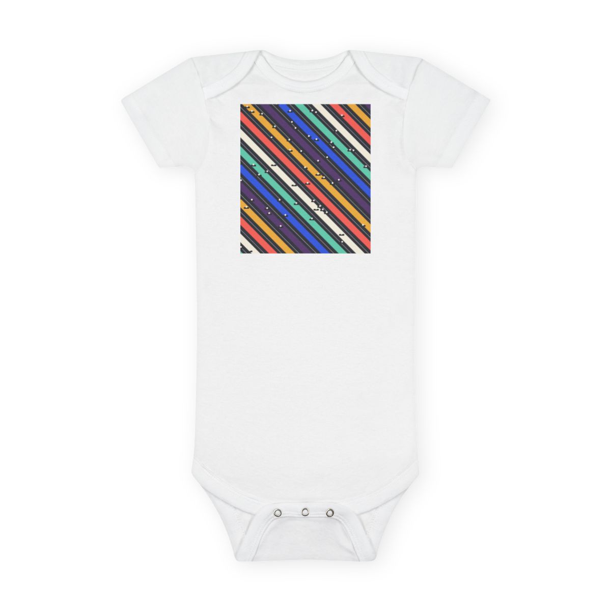 Zoitra Frequency Stripe Baby Bodysuit
