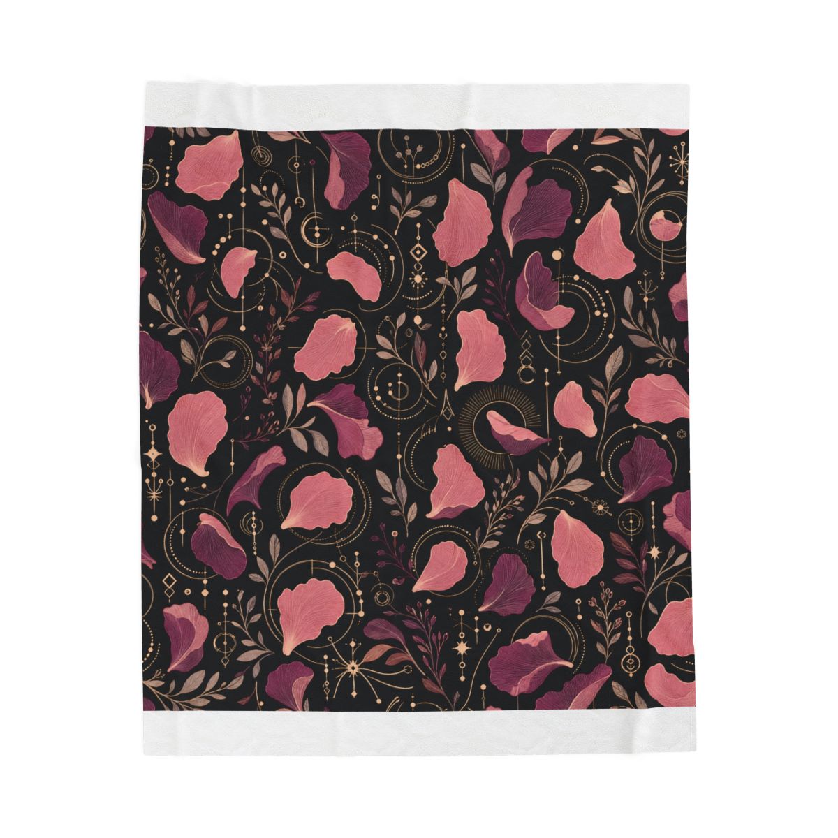 Zoitra Petal Cipher Velveteen Blanket