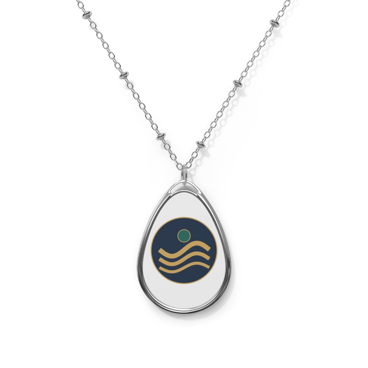 Zoitra Gilded Current Oval Necklace