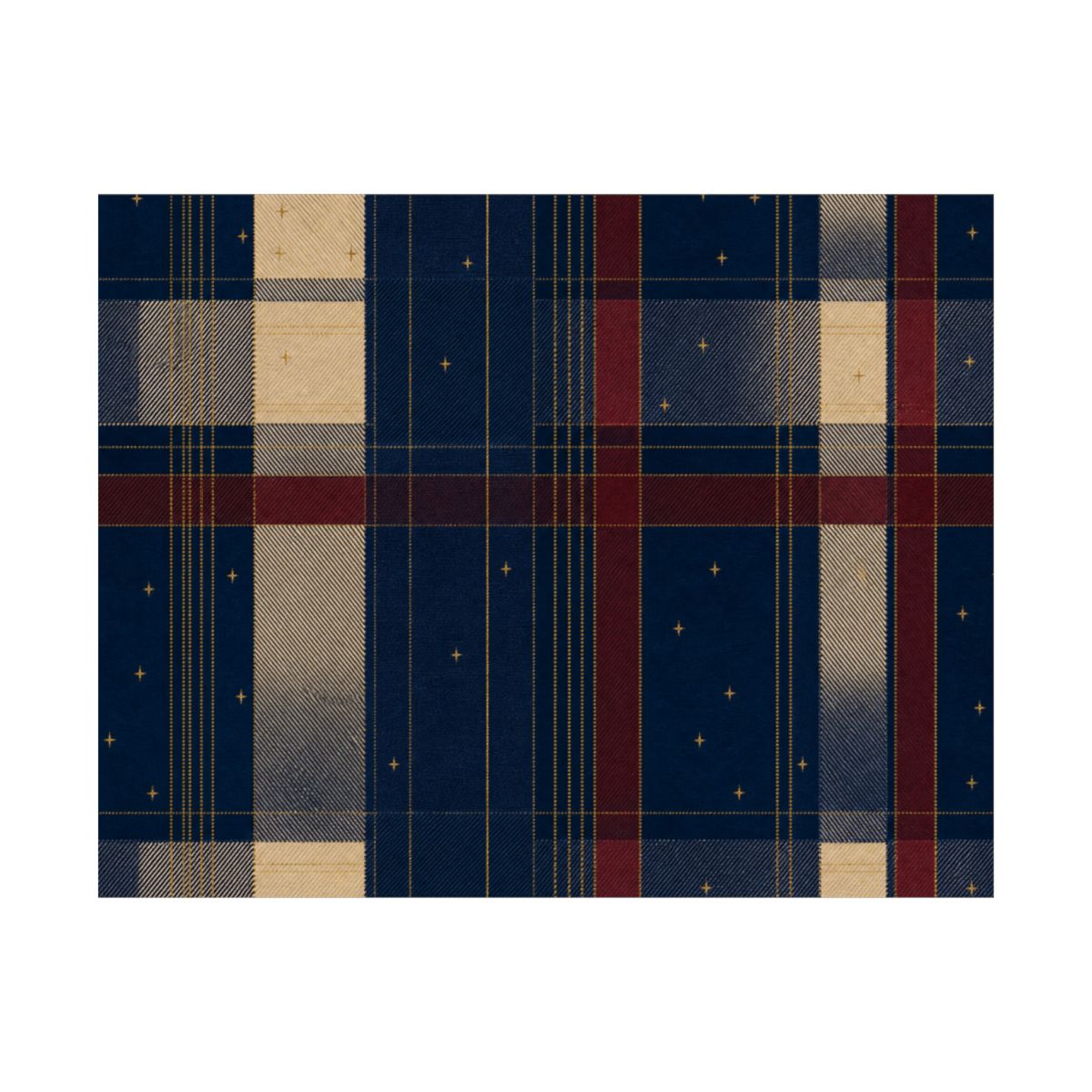 Zoitra Nocturne Plaid Art Print